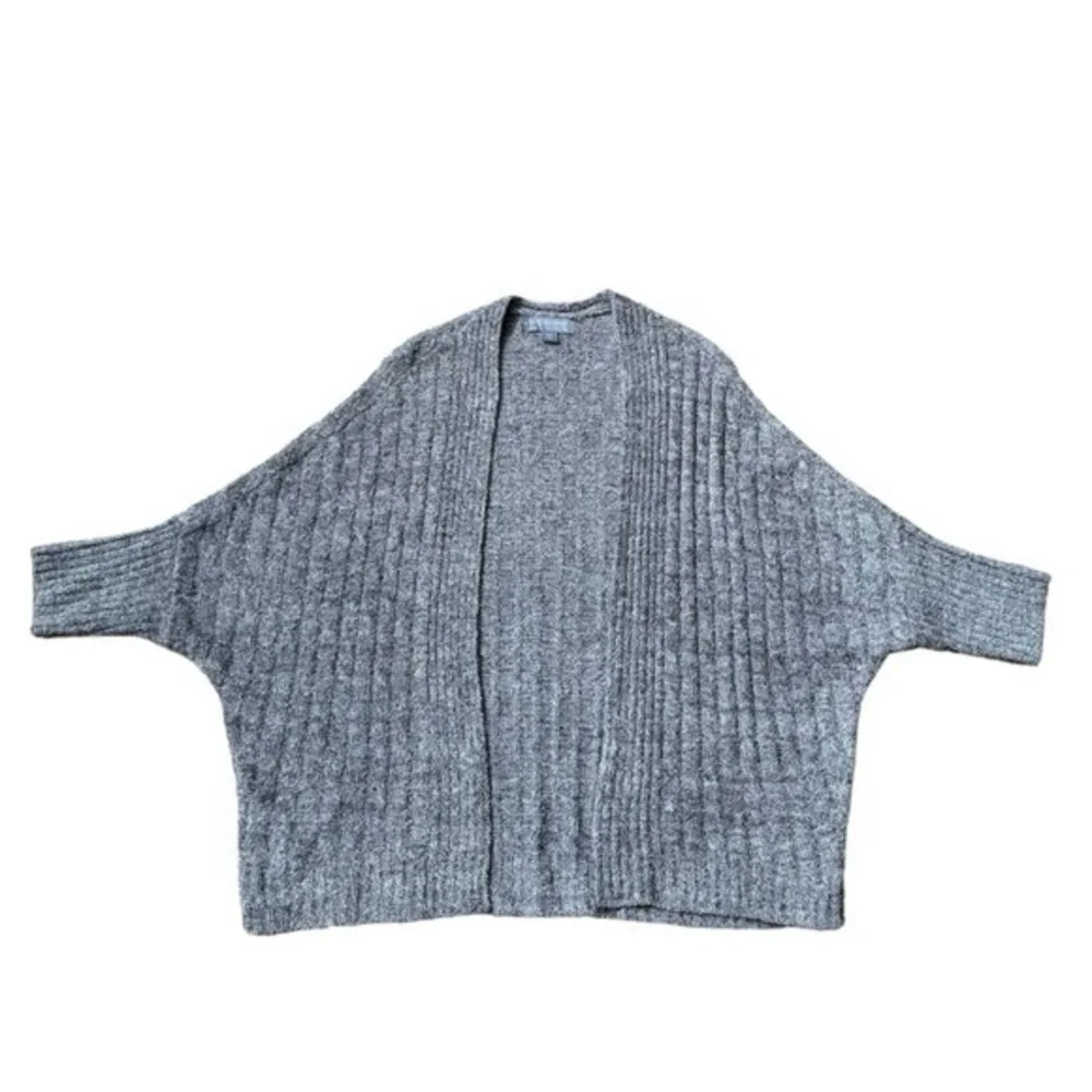 Barefoot Dreams CozyChic Lite Gray‎ Shrug Open Front Cardigan Size S/M